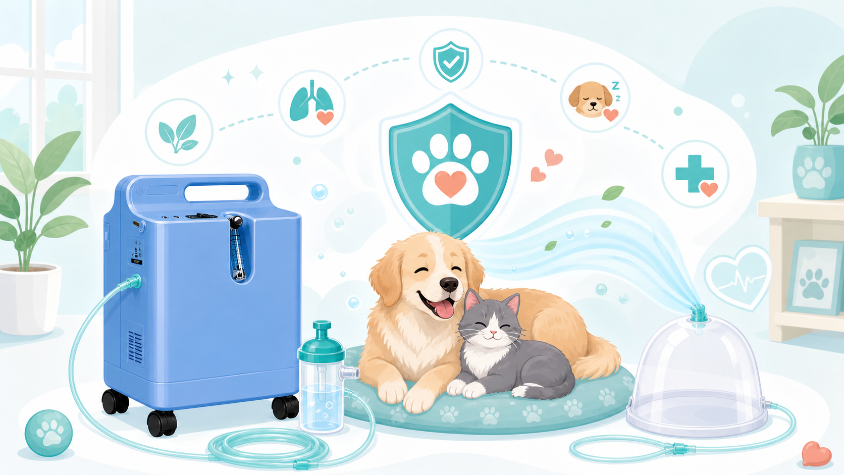 Benefits of Pet Oxygen Machines and Safety Notes